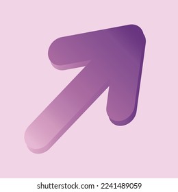 Arrow pointer, mouse cursor. Computer interface. vector icon. Cartoon minimal style.