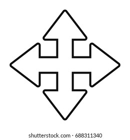 Arrow pointer symbol