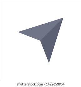 Arrow, Pointer, Up, Next  Flat Color Icon. Vector icon banner Template