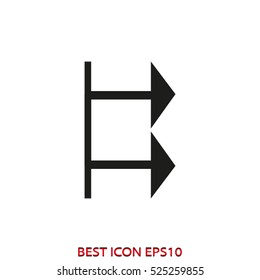 arrow, pointer, vector icon, eps10