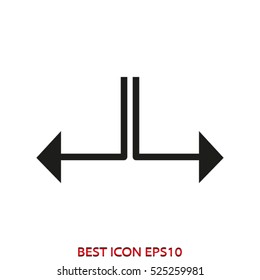 arrow, pointer, vector icon, eps10