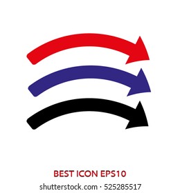 arrow, pointer, vector icon, eps10