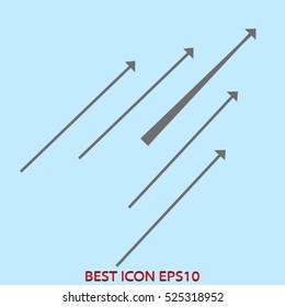 arrow, pointer, vector icon, eps10