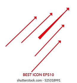 arrow, pointer, vector icon, eps10