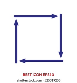arrow, pointer, vector icon, eps10