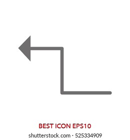 arrow, pointer, vector icon, eps10