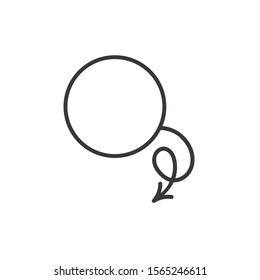 Arrow pointer vector icon. Stock vector illustration isolated on white background.