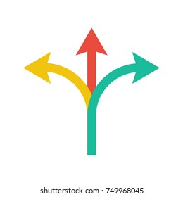 Arrow pointing