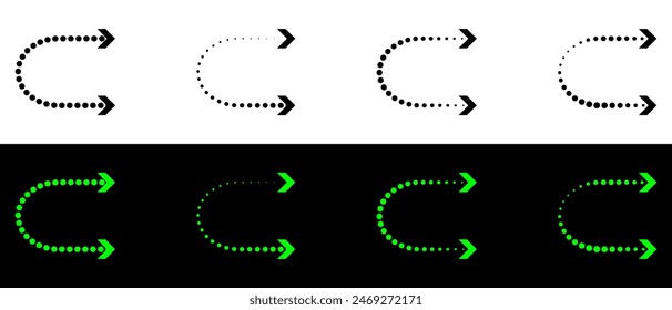 Arrow pointing both sides, direction sign, right and left side arrow icon.