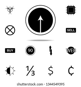 arrow pointing up in a circle icon. web icons universal set for web and mobile