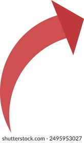Arrow pointing direction icon flat vector illustration