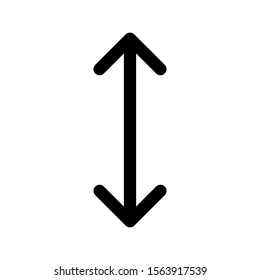 Arrow Pointing Up And Down Icon Outline Vector For UI User Interface Menu Button Element