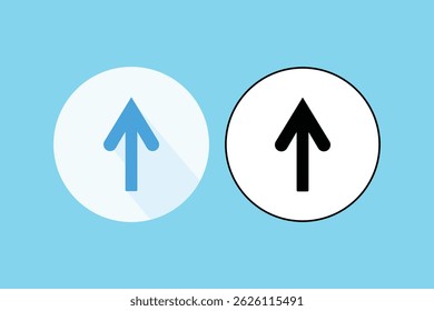 Arrow Pointing Up Flat Design, flat up arrow icon, arrow pointing up vector, upload arrow icon