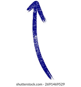 An arrow pointing one way used for pointing