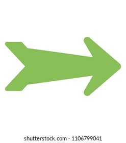 
An arrow pointing right, flat icon design 
