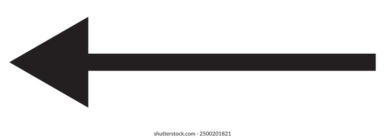  arrow pointing right. Long, straight-line arrow icon in white. Graphic illustration for direction symbols, up and down signs