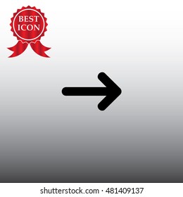 Arrow Pointing Right Single Icon