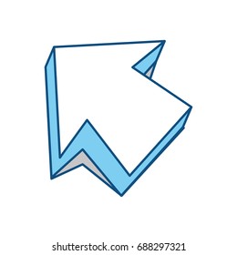 Arrow pointing symbol