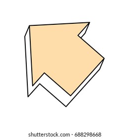 Arrow pointing symbol
