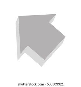 Arrow pointing symbol