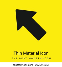 Arrow Pointing To Top Left minimal bright yellow material icon