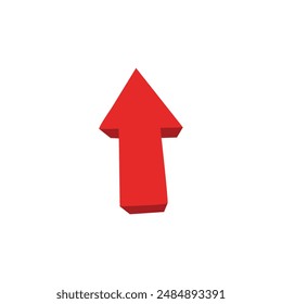 Arrow pointing up. Scroll up button on white background. Vector illustration.