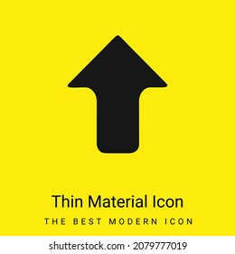 Arrow Pointing Upwards minimal bright yellow material icon
