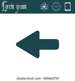 Arrow points to the left
