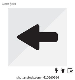 Arrow points to the left