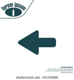 Arrow points to the left