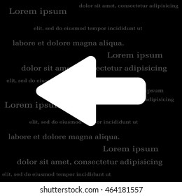Arrow points to the left