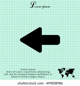 Arrow points to the left