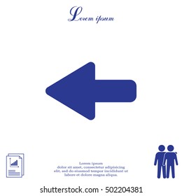 Arrow points to the left