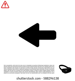 Arrow points to the left