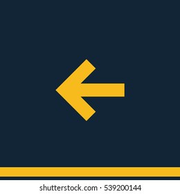 Arrow points to the left icon.