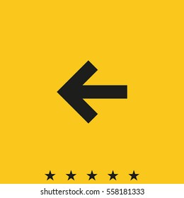 Arrow points to the left icon.