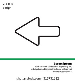 Arrow points to the left line icon