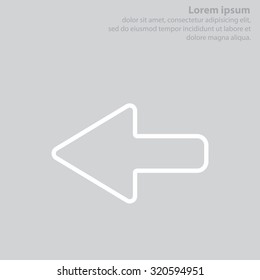 Arrow points to the left line icon