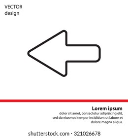 Arrow points to the left line icon