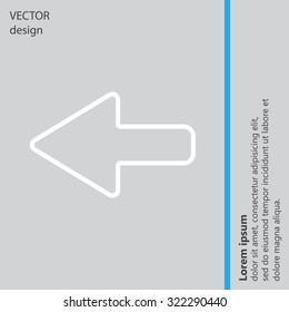 Arrow points to the left line icon