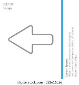 Arrow points to the left line icon