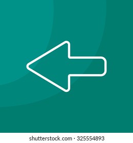 Arrow points to the left line icon