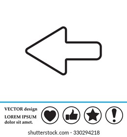 Arrow points to the left line icon