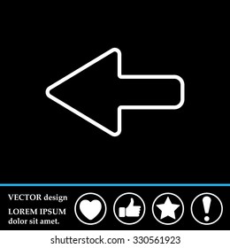 Arrow points to the left line icon