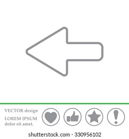 Arrow points to the left line icon