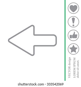 Arrow points to the left line icon