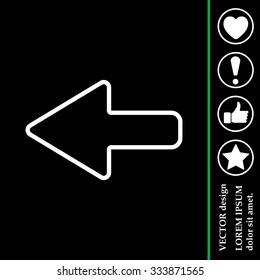 Arrow points to the left line icon