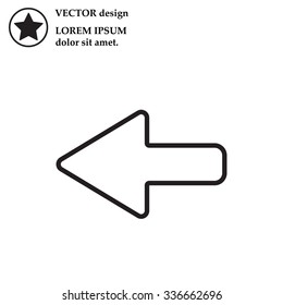 Arrow points to the left line icon