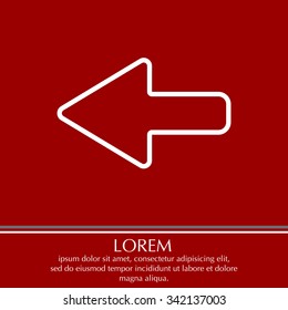Arrow points to the left line icon