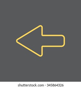 Arrow points to the left line icon